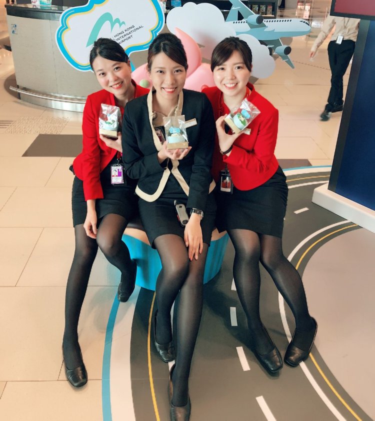 Азиатские стюардессы колготки