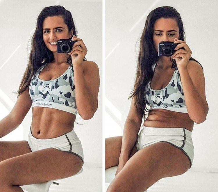 Фигура в инстаграмме и в жизни