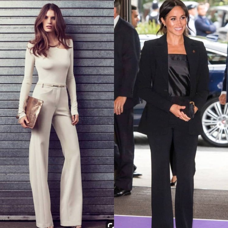 Брючный костюм для фигуры перевернутый треугольник