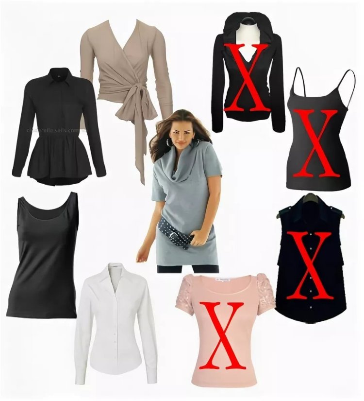 Одежда для треугольной фигуры