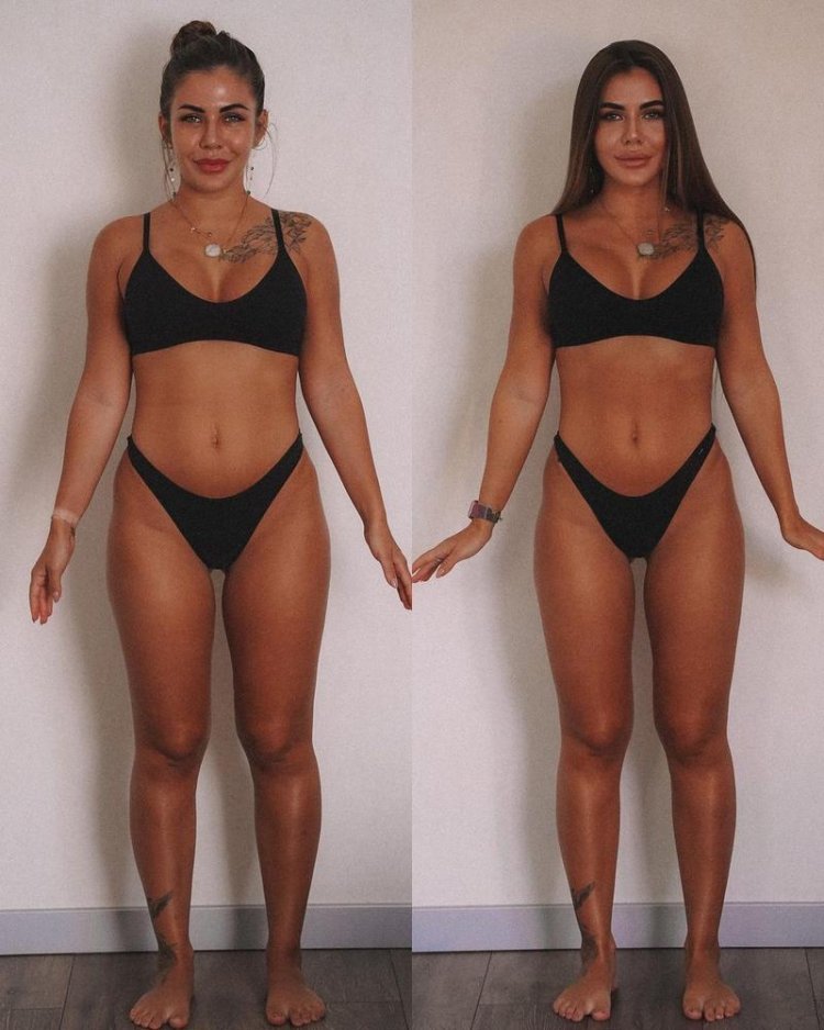 Тело девушки после похудения