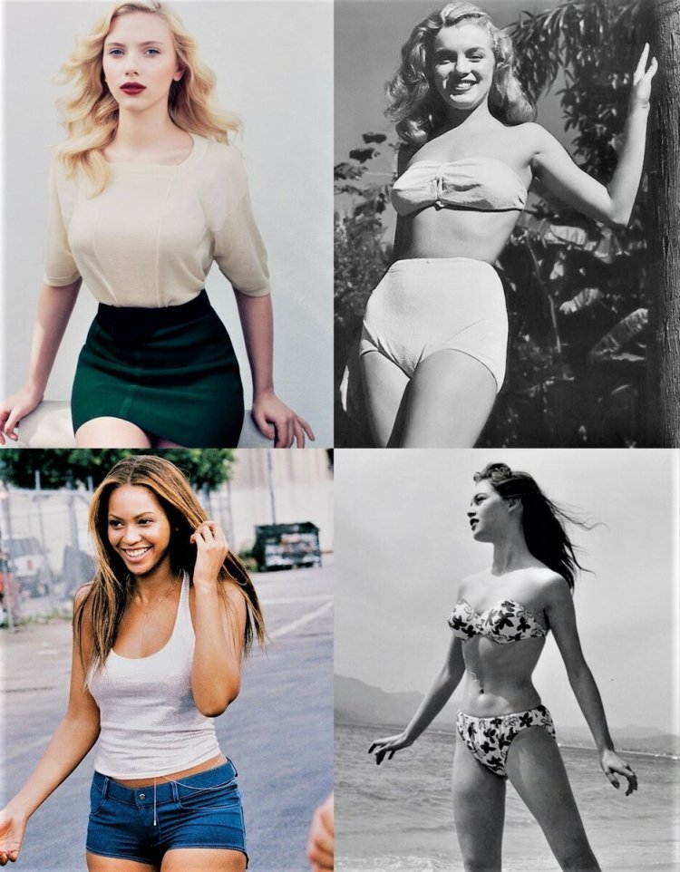 Моника Белуччи фигура песочные часы