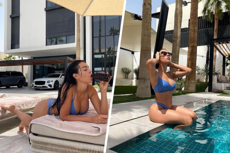 Жена роналду джорджина в купальнике