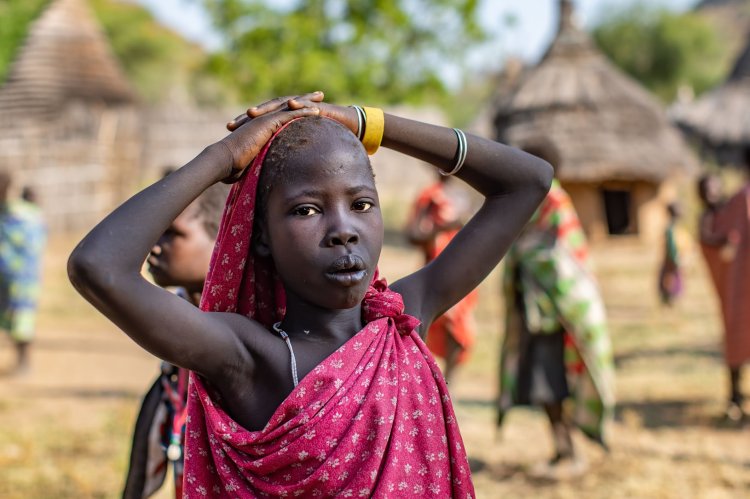 Племя динка из южного судана