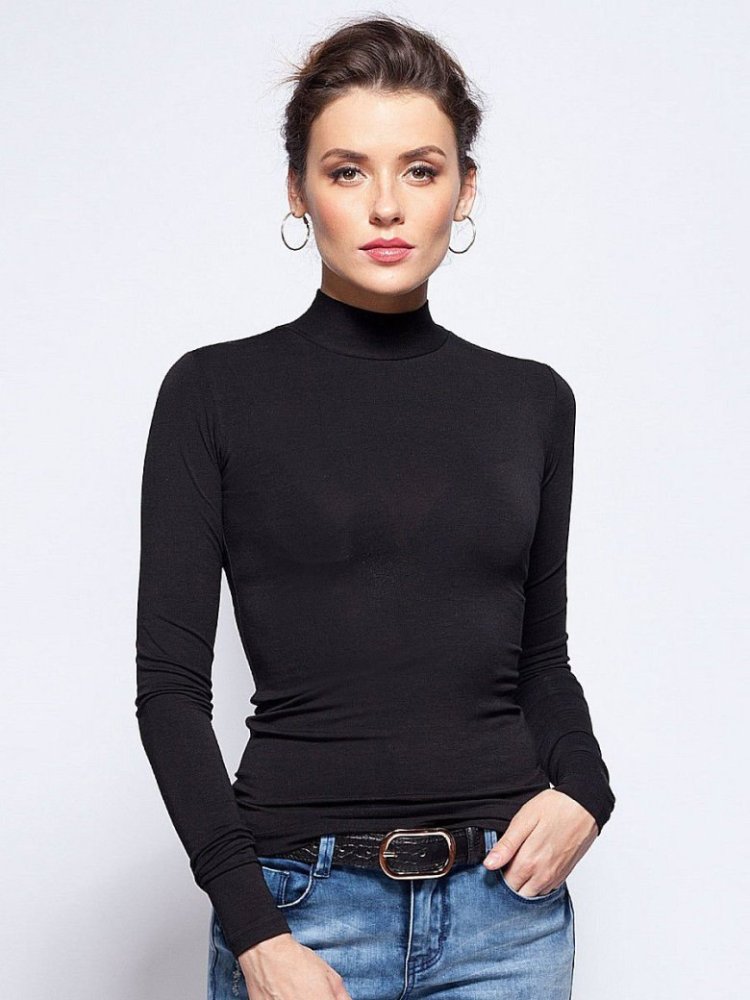 Кожаная водолазка