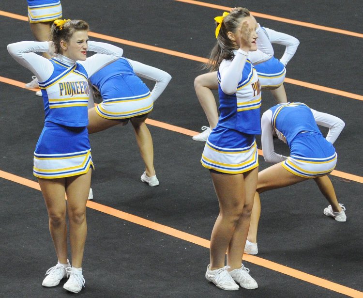 High School cheerleader Creep shot