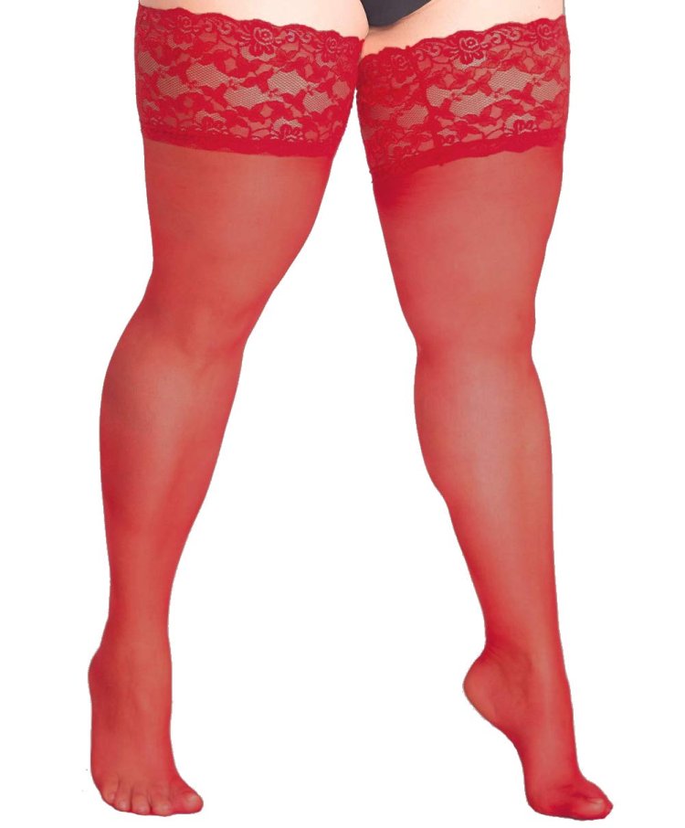 Чулки женские красные