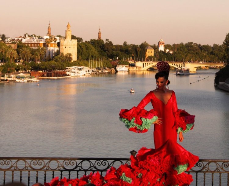 Испания фламенко улицы Севилья