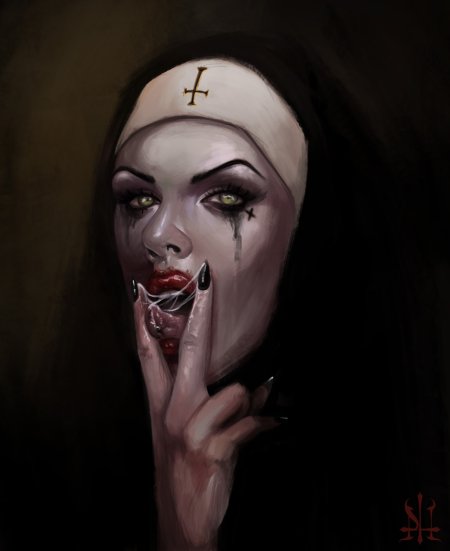 Монашка грешница тату