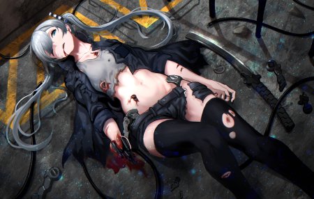 Аниме девушка киборг