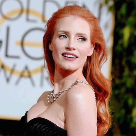 Джессика Честейн цвет волос