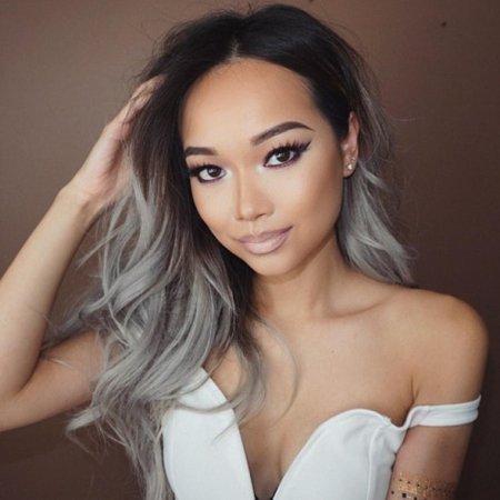 Пепельный цвет волос для смуглых