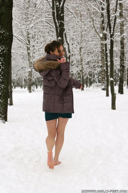 Девушка зимой