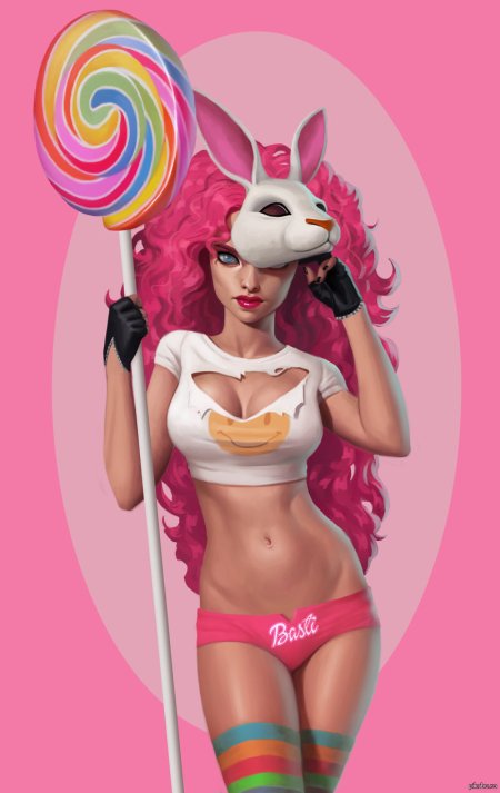 Девушка в костюме кролика