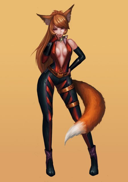 Кицунэ женщина лиса