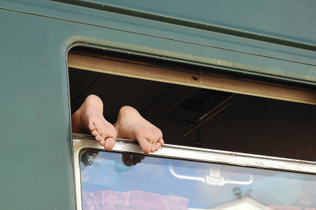 Стопы в поезде