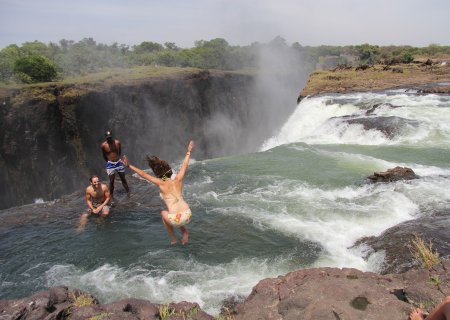 Водопад Виктория Дьявольский бассейн