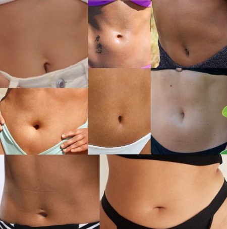 Выпуклые пупки