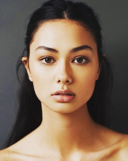 Лицо девушки в анфас