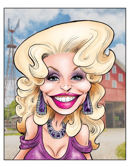 Блондинка карикатура