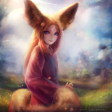 Кицунэ девочка Лисичка