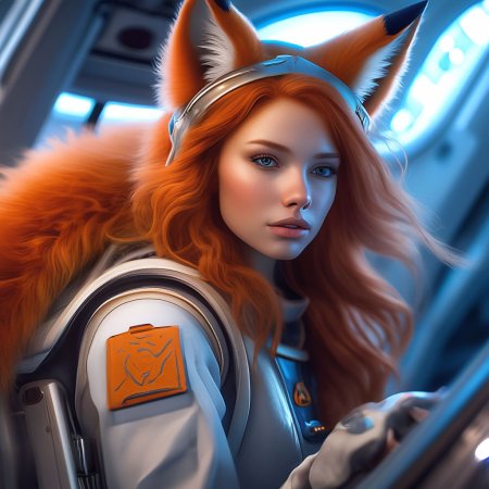 Девушка лиса