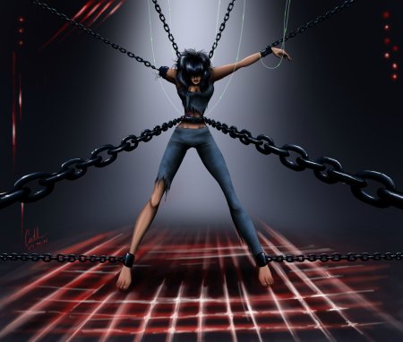 Человек Скованный цепями