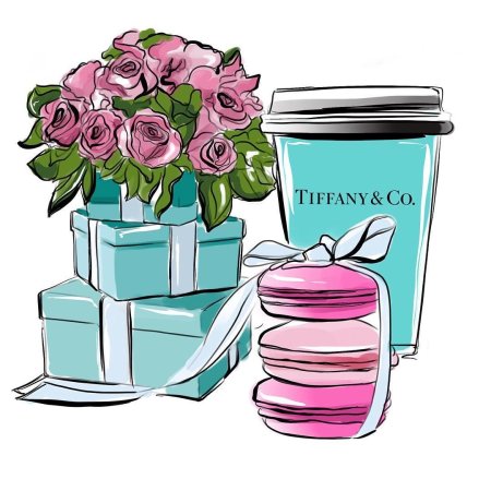 Подарок рисунок акварелью