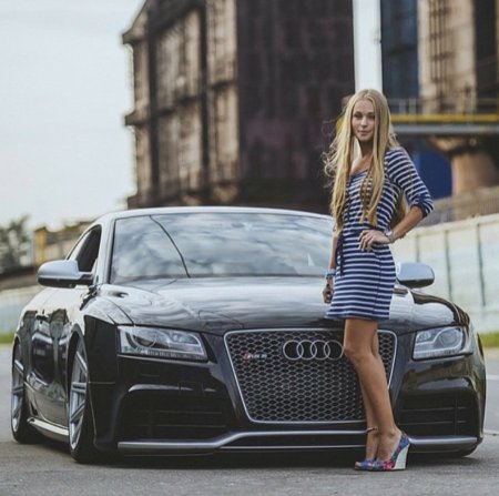 Девушка Audi rs6