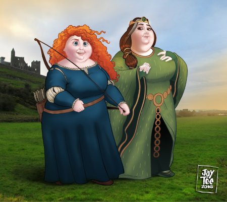 Храбрая сердцем Элинор и Мерида