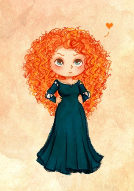 Храбрая сердцем маленькая Мерида