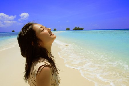 Японки на море