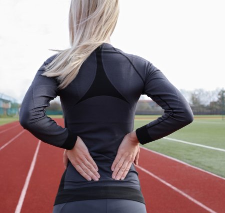 Спина спортсменки