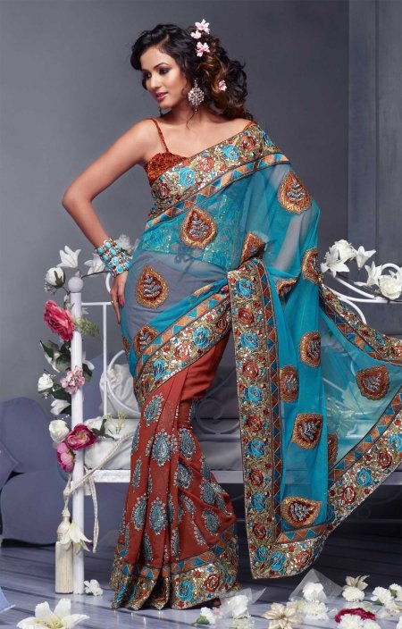 Индия женщины в Сари