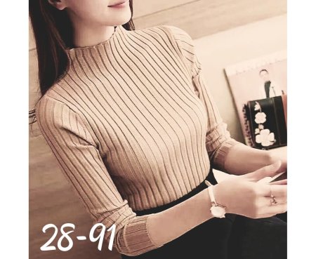 Обтягивающая водолазка женская