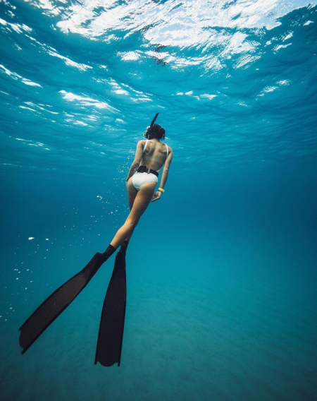 Фридайвинг девушки