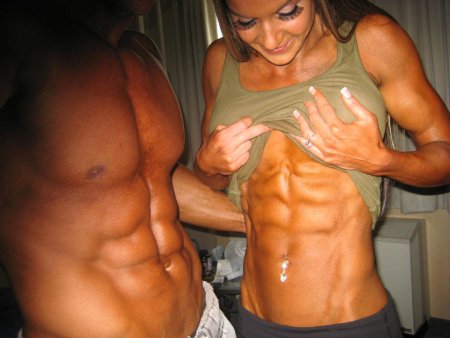 Женский и мужской пресс