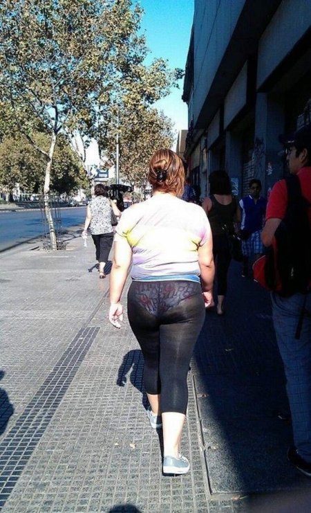 Лосины на жирных