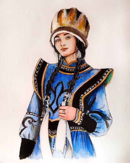 Алтайский национальный костюм женский