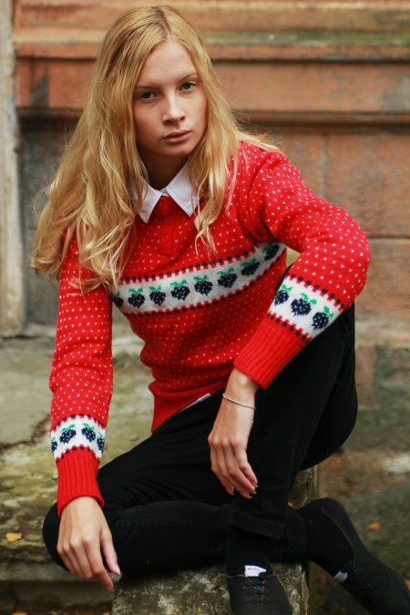 Diana Red Sweater