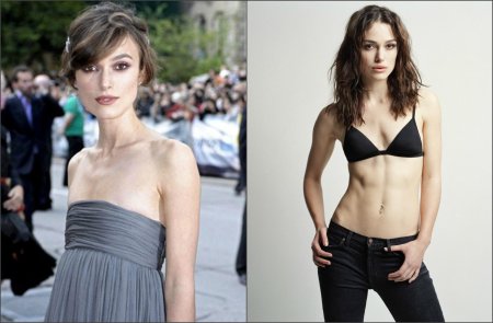 Кира Найтли плоская