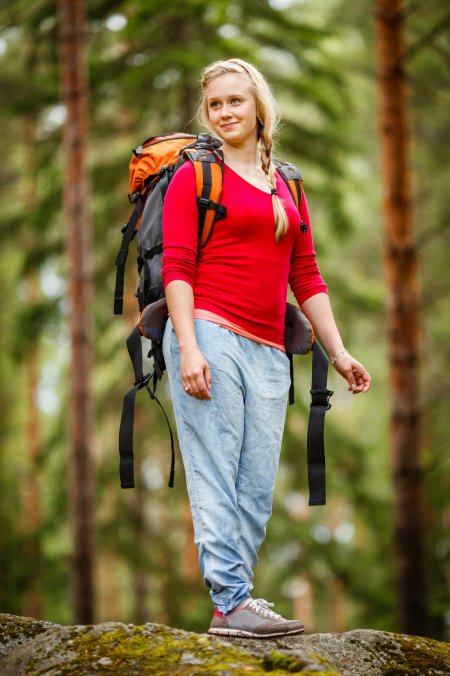 Женщина в походе