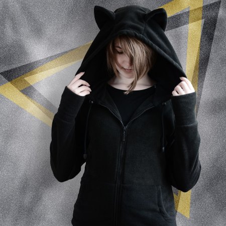 Худи с ушками на капюшоне