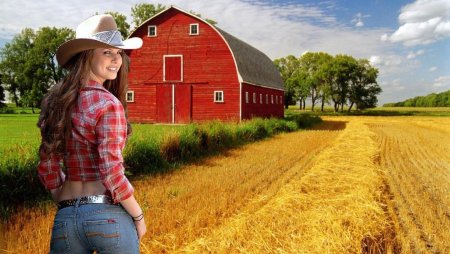 Красивые девушки фермеры