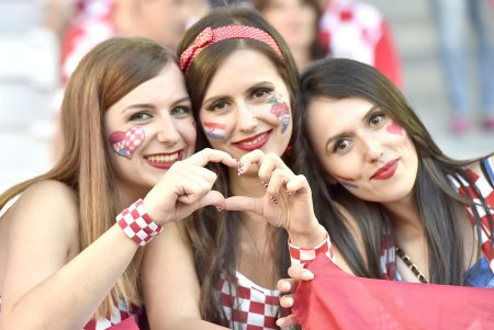 Хорватская болельщица