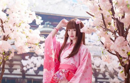 Японки Токио юката