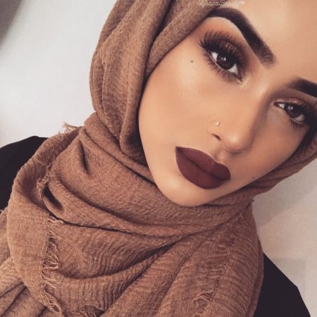Макияж мусульманки в хиджабе