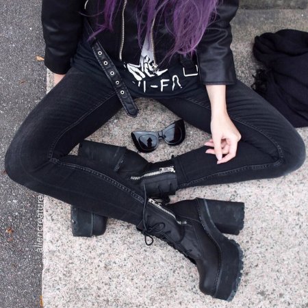 Джинсы с берцами