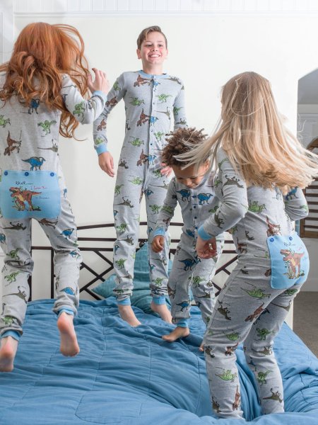 Union Suit Onesie Pajamas Rear Flap