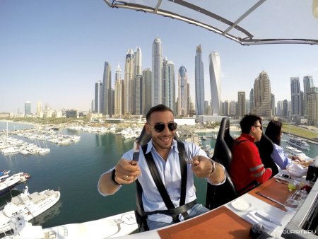Dinner in the Sky ресторан Dubai